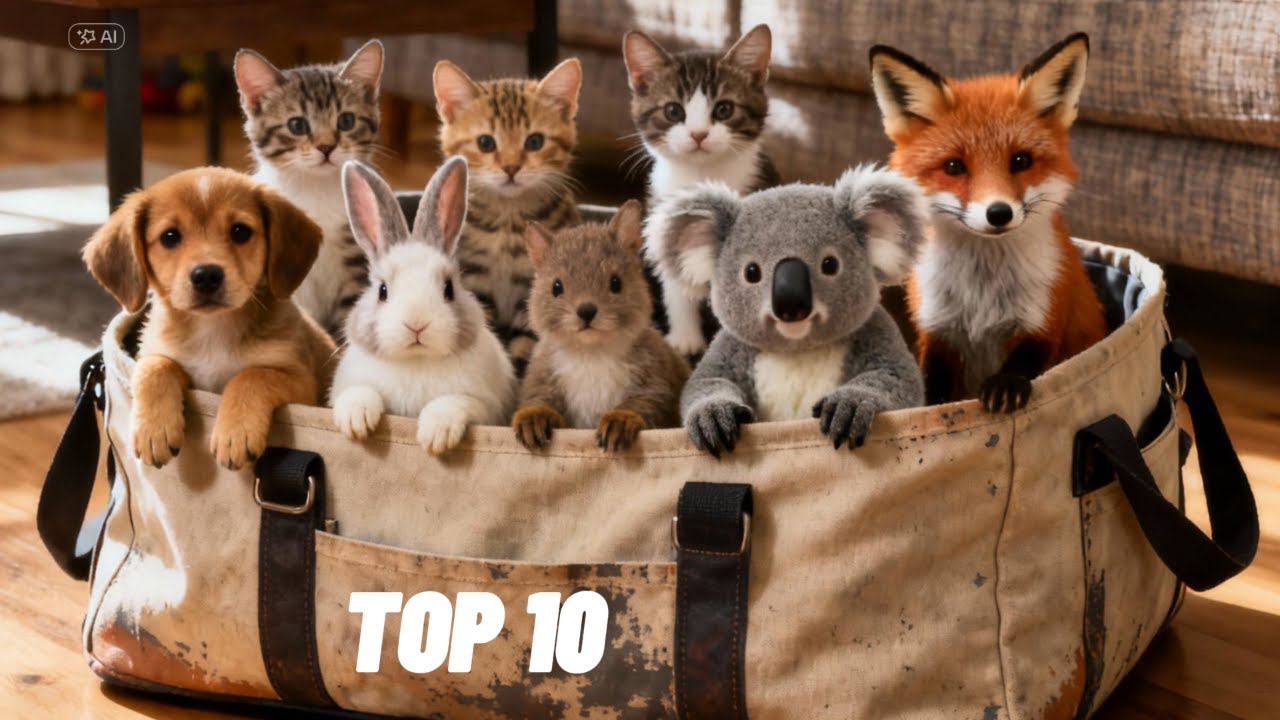 Top 10 des animaux les plus mignons du monde 🐼🐶 | Prépare-toi à fondre de mignonnerie !