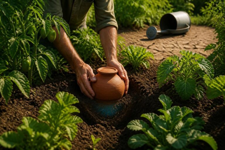 découvrez l'élément secret utilisé chaque été pour garder votre potager hydraté sans arrosage pendant 10 jours, réduisant ainsi le gaspillage et facilitant l'entretien de vos plantes.