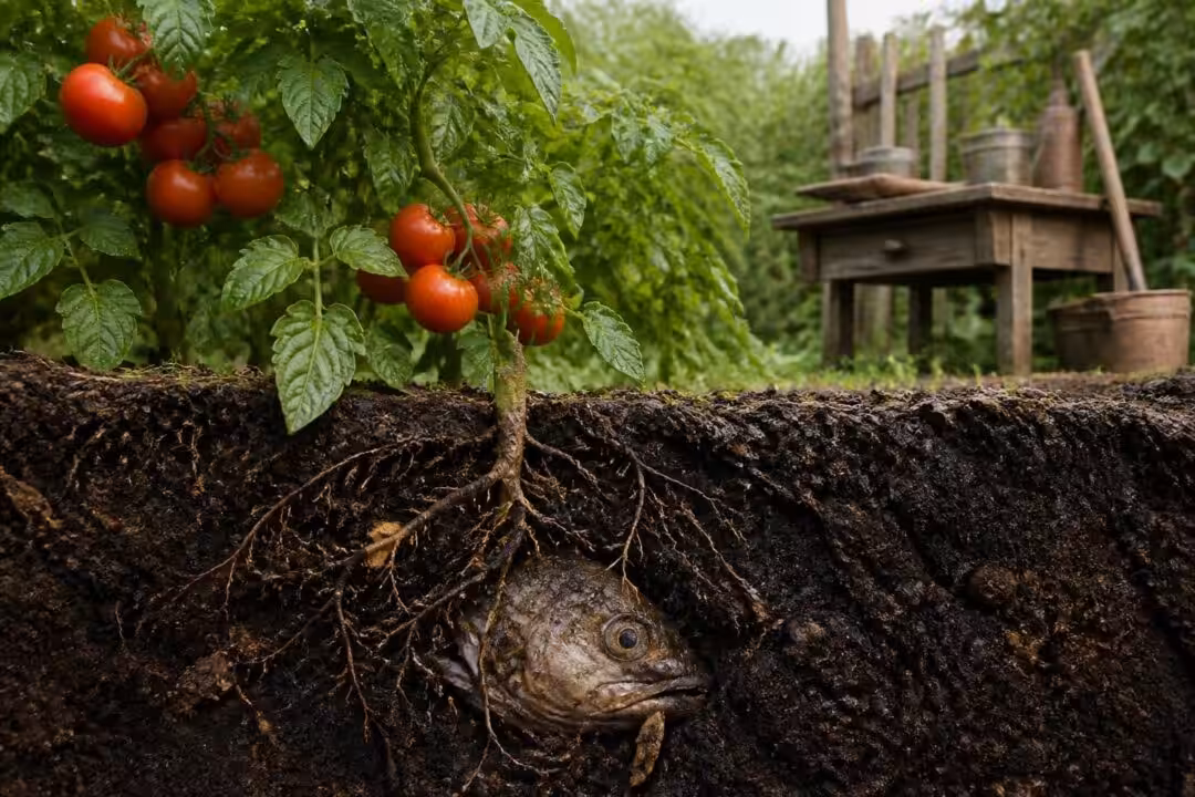 découvrez l'histoire et les raisons surprenantes derrière la tradition ancestrale d'enterrer une tête de poisson sous les plants de tomates pour favoriser leur croissance.